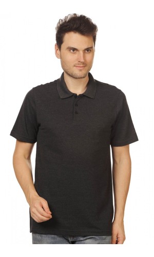 Adidas Polyester Cotton Black Polo DP6041